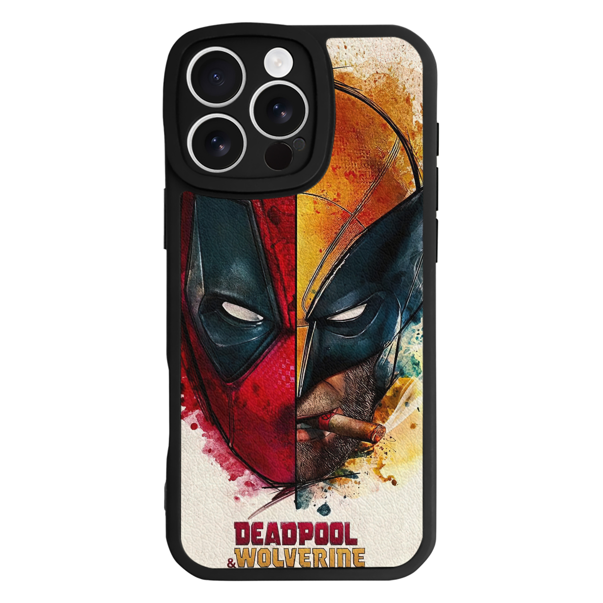 （画像用） Deadpool デッドプール 【iPhone 16シリーズ対応】シリコンスマホケース（レザー調） 材質：シリコン